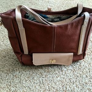 New Large Leather-Like Bag Satchel